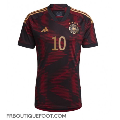 Maillot de foot Allemagne Serge Gnabry #10 Extérieur vêtements Monde 2022 Manches Courtes
